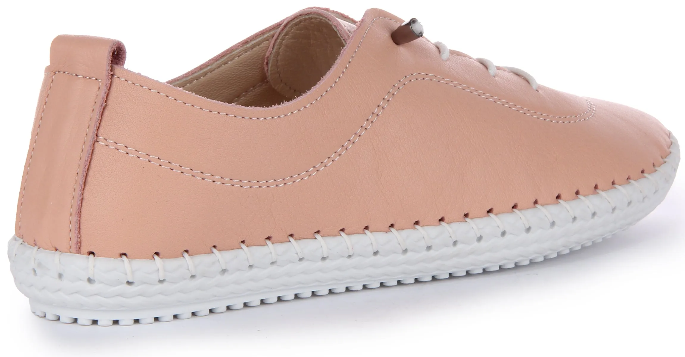 Zapatos de Cuero para Mujer Justinreess  Lexi 2 Metal Slip On en Taupe