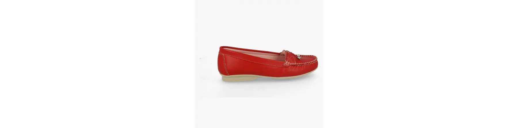ZAPATOS KIOWA MUJER PIEL MOD. ARAS ROJO
