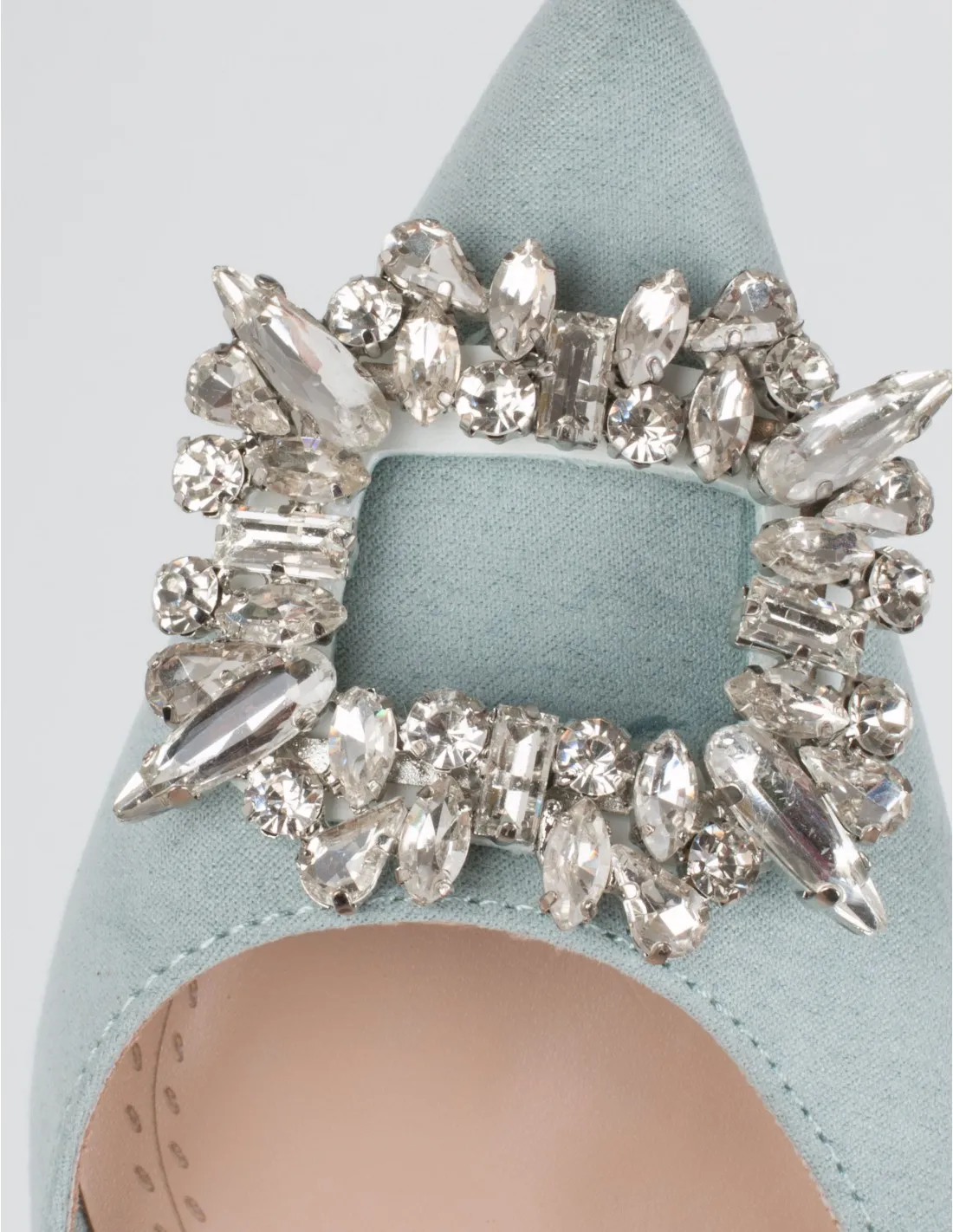 Zapatos Tacón Joya Celeste