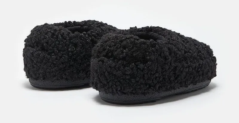 ZAPATOS TECNICA MOON BOOT SANDAL BAND FAUX CURLY  BLACK  WOMEN´S