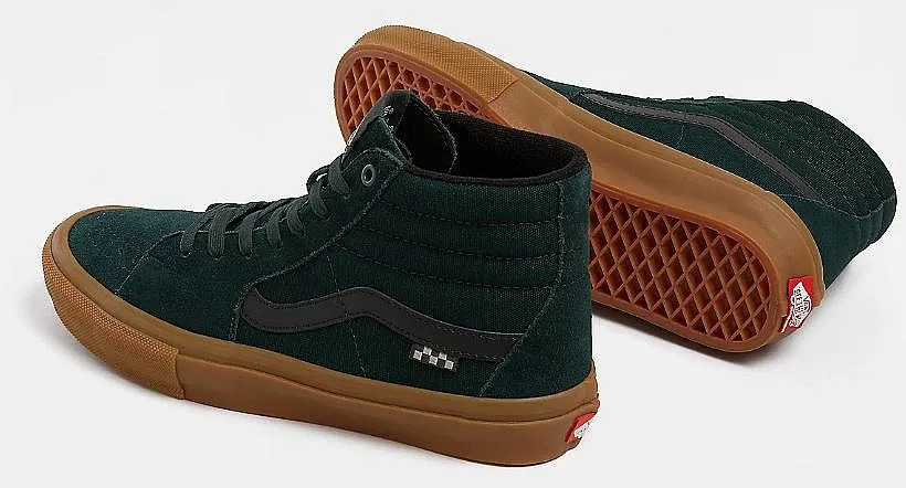 ZAPATOS VANS SKATE SK8HI  GREEN/GUM
