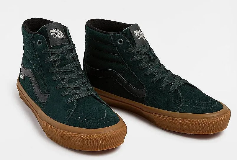 ZAPATOS VANS SKATE SK8HI  GREEN/GUM