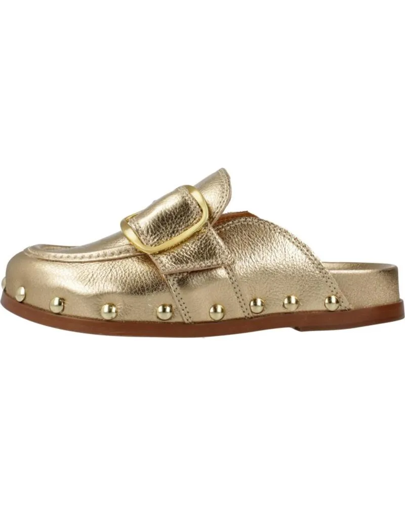 Zuecos ALPE  de Mujer ZUECOS MUJER MODELO 5058 COLOR ORO  GOLD