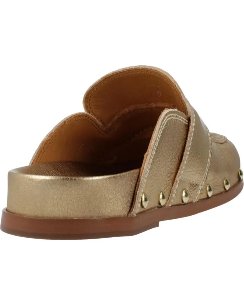 Zuecos ALPE  de Mujer ZUECOS MUJER MODELO 5058 COLOR ORO  GOLD