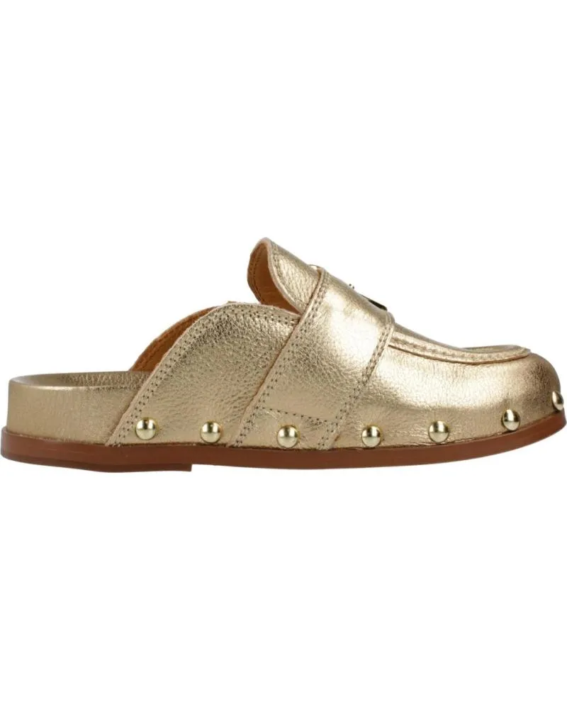 Zuecos ALPE  de Mujer ZUECOS MUJER MODELO 5058 COLOR ORO  GOLD
