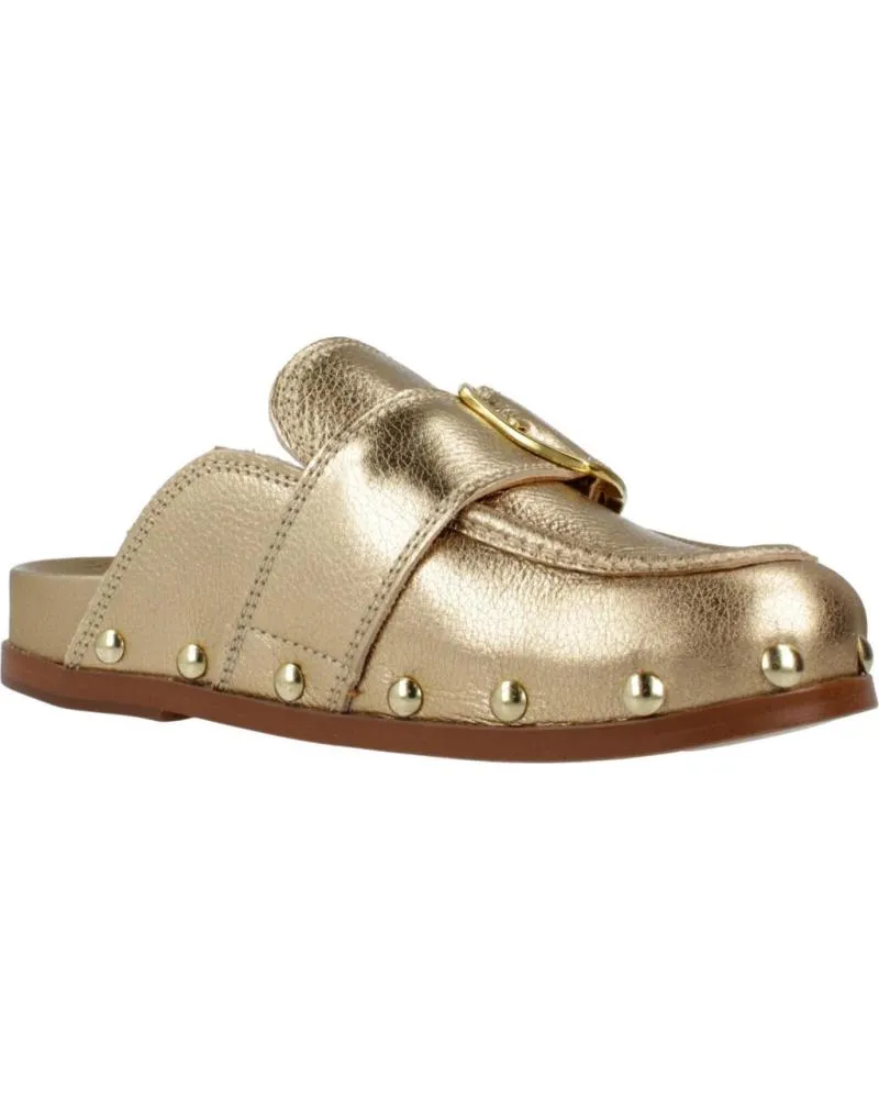Zuecos ALPE  de Mujer ZUECOS MUJER MODELO 5058 COLOR ORO  GOLD